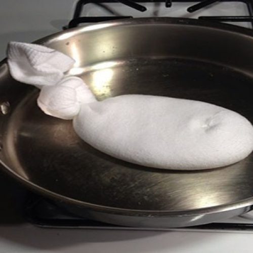 Als je zout in een sok doet en vervolgens in een pan verwarmt, wat dat vervolgens doet? Geweldig!