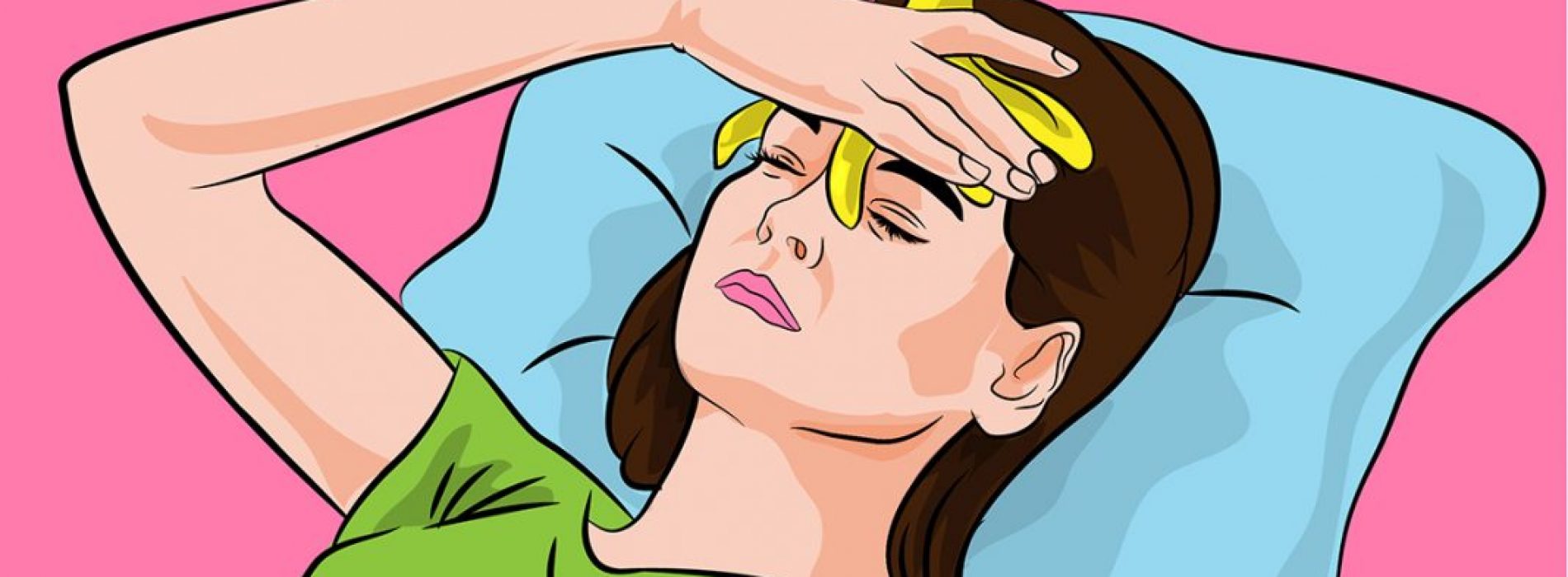 Een bananenschil op je voorhoofd leggen, helpt om DEZE reden tegen migraine …