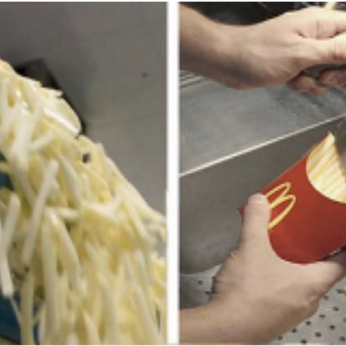 Dus zo worden de frietjes van de McDonalds gemaakt.. Ik sla voortaan over (VIDEO)