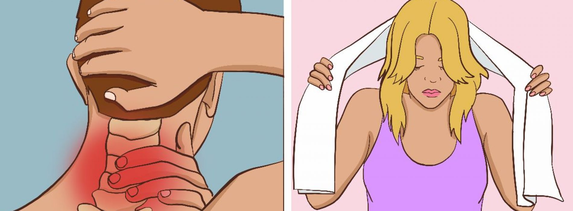 Krijg verlichting van een pijnlijke stijve nek in 60 seconden met deze eenvoudige techniek