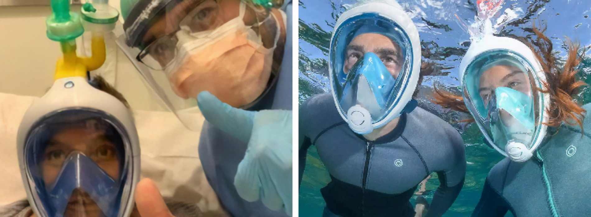 Ingenieurs maken ventilatoren van snorkelmaskers om het coronavirus te bestrijden
